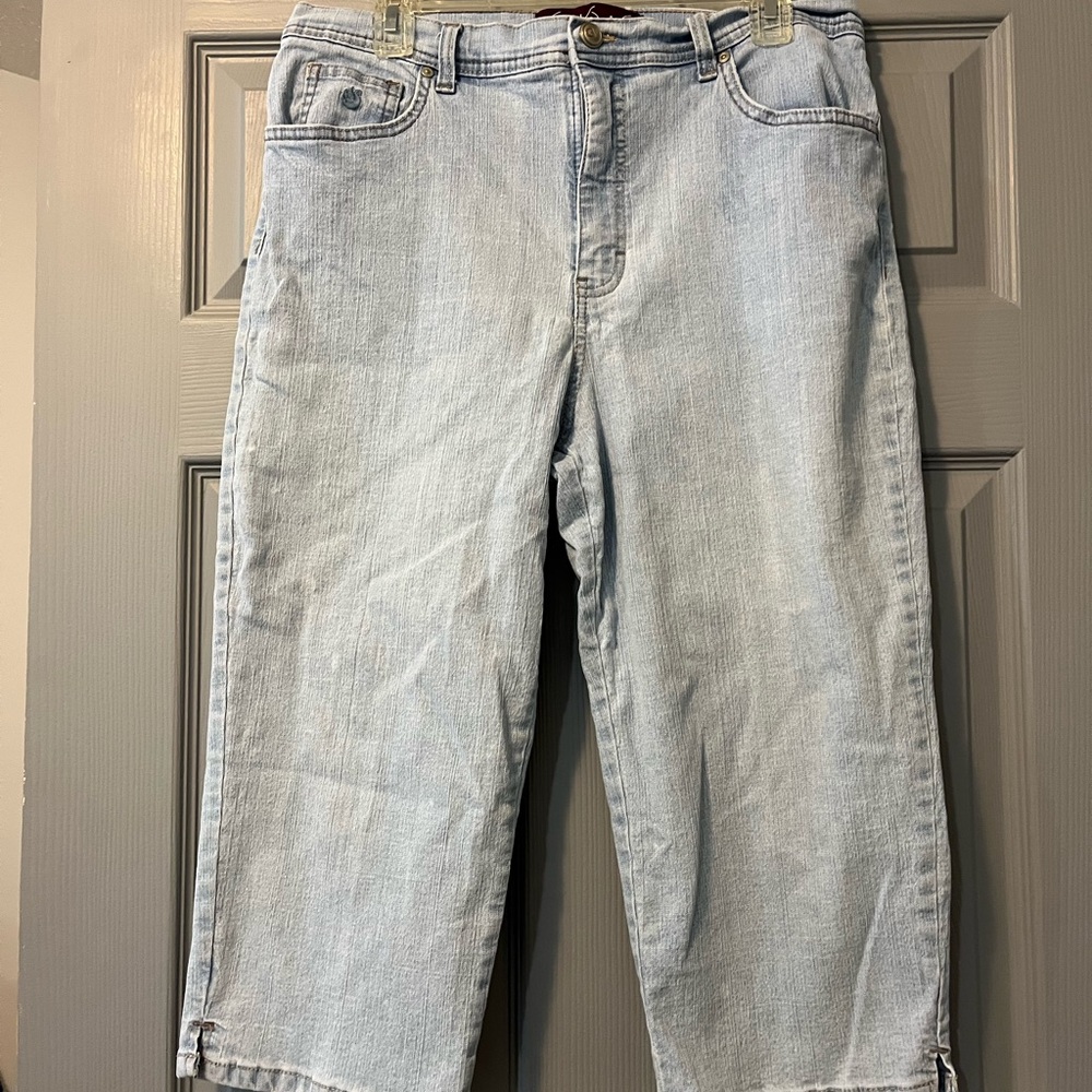 Gloria Vanderbilt Blue Ankle Cropped Jeans Casual Fit